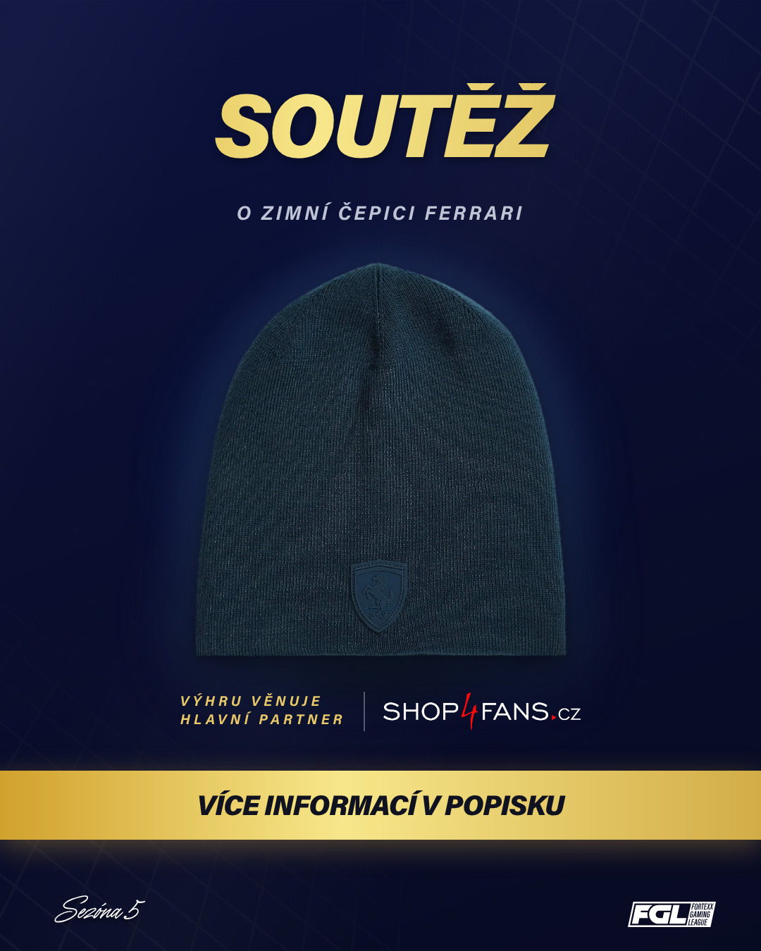 Soutěž o zimní čepici Ferrari